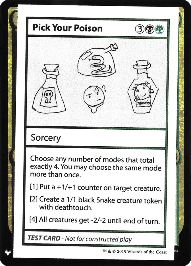 Pick Your Poison [Mystery Booster Playtest Cards] | Eastridge Sports Cards & Games
