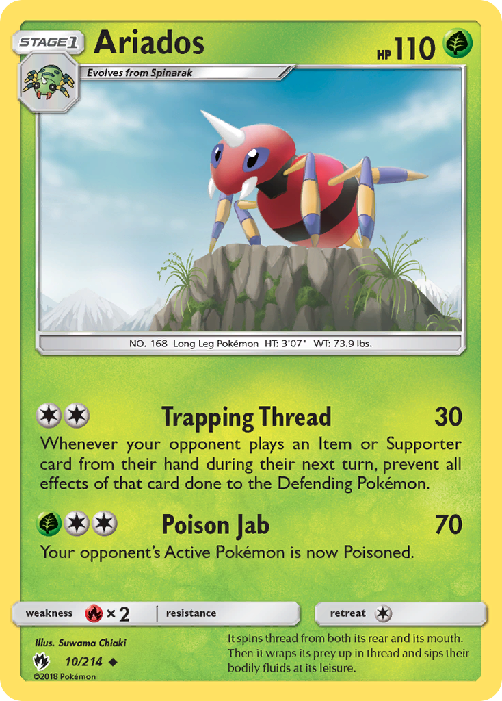 Ariados (10/214) [Sun & Moon: Lost Thunder] | Eastridge Sports Cards & Games