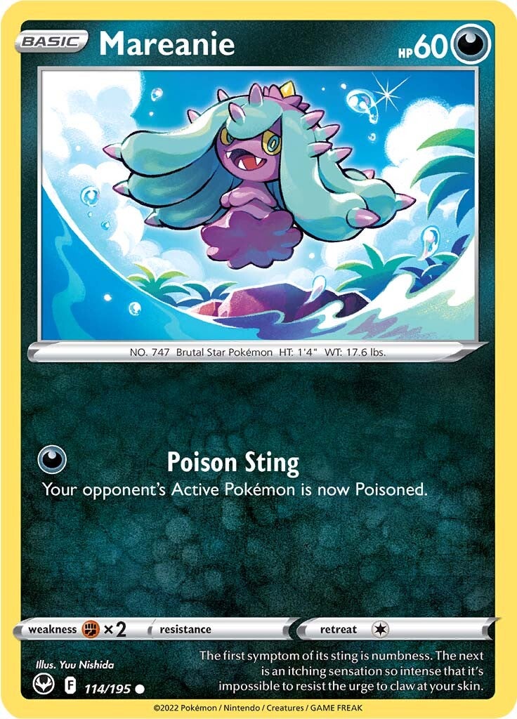 Mareanie (114/195) [Sword & Shield: Silver Tempest] | Eastridge Sports Cards & Games