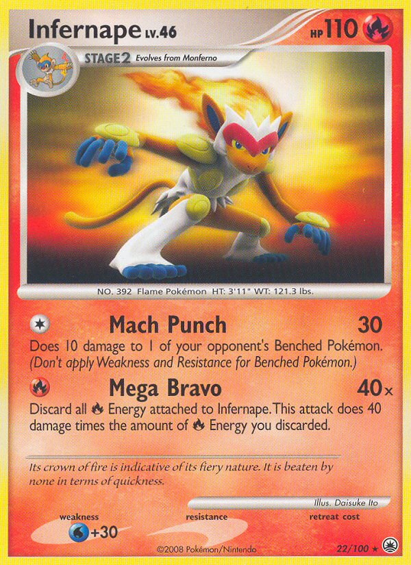 Infernape (22/100) [Diamond & Pearl: Majestic Dawn] | Eastridge Sports Cards & Games