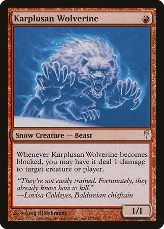 Karplusan Wolverine [Coldsnap] | Eastridge Sports Cards & Games