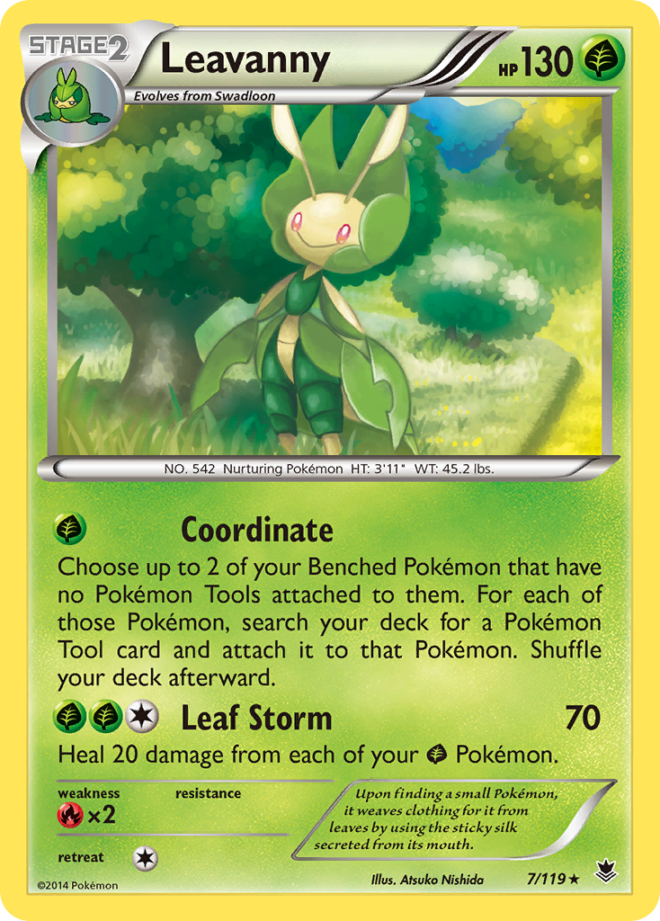 Leavanny (7/119) [XY: Phantom Forces] | Eastridge Sports Cards & Games