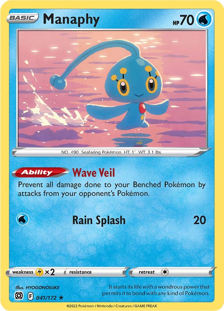 Manaphy (041/172) [Sword & Shield: Brilliant Stars] | Eastridge Sports Cards & Games