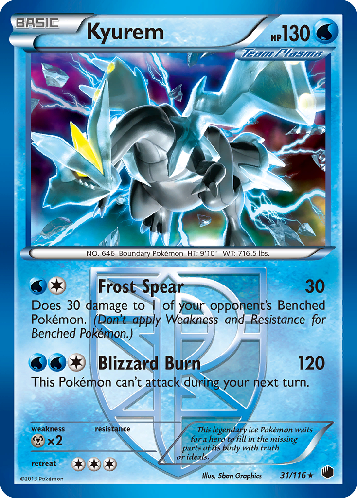 Kyurem (31/116) [Black & White: Plasma Freeze] | Eastridge Sports Cards & Games