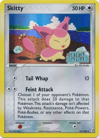 Skitty (41/100) (Stamped) [EX: Crystal Guardians] | Eastridge Sports Cards & Games