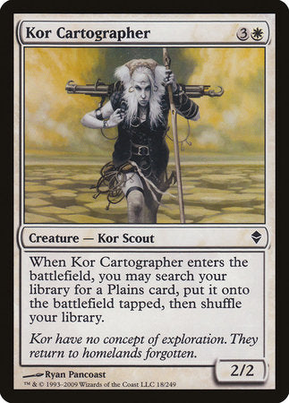 Kor Cartographer [Zendikar] | Eastridge Sports Cards & Games