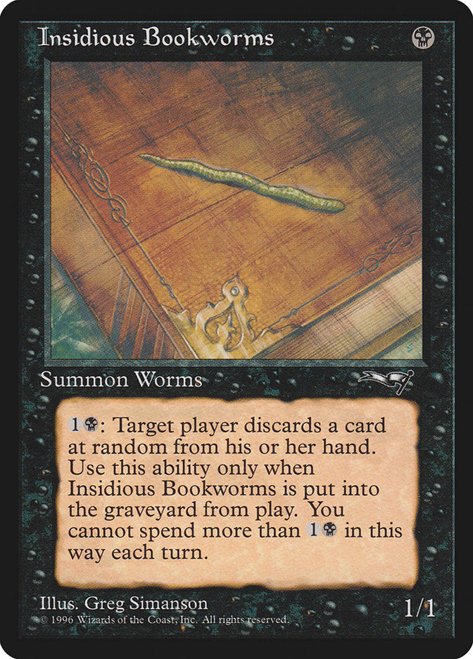 Insidious Bookworms (Single Worm) [Alliances] | Eastridge Sports Cards & Games