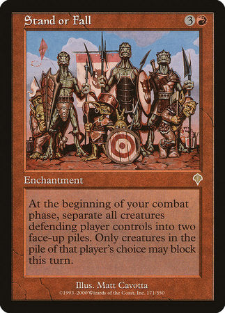 Stand or Fall [Invasion] | Eastridge Sports Cards & Games