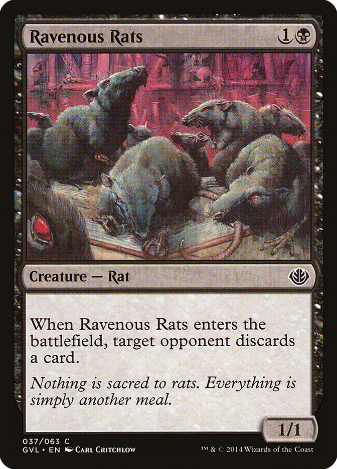 Ravenous Rats (Garruk vs. Liliana) [Duel Decks Anthology] | Eastridge Sports Cards & Games