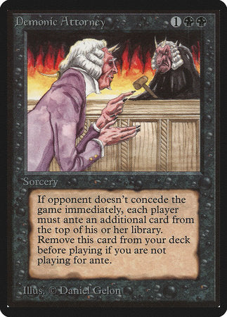 Demonic Attorney [Limited Edition Beta] | Eastridge Sports Cards & Games