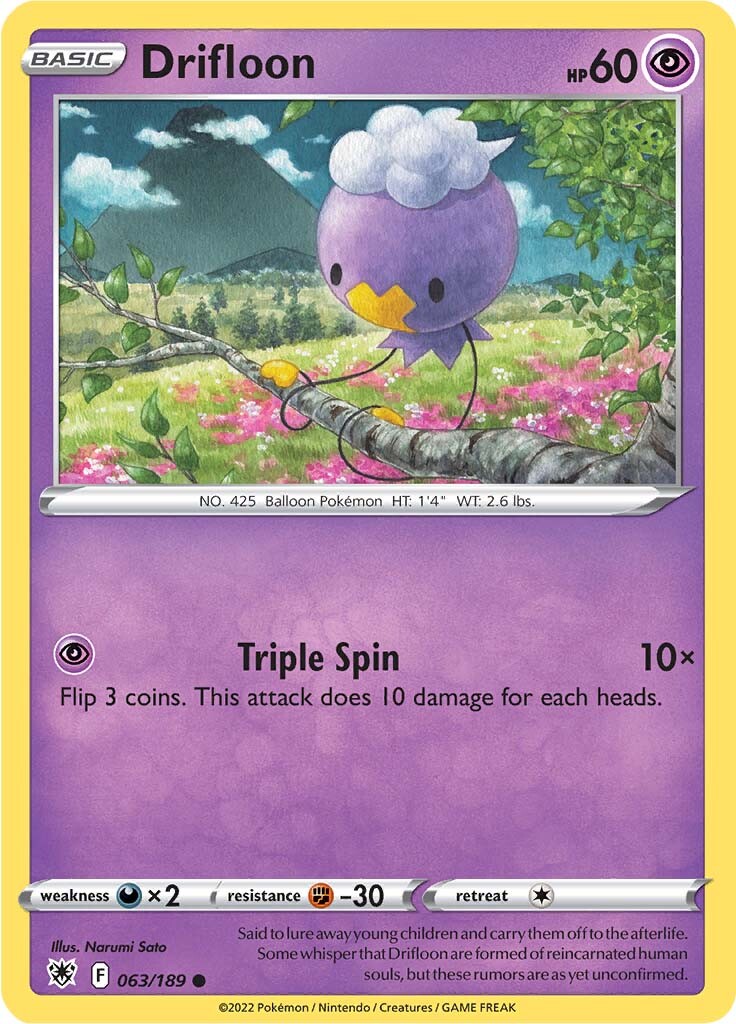 Drifloon (063/189) [Sword & Shield: Astral Radiance] | Eastridge Sports Cards & Games