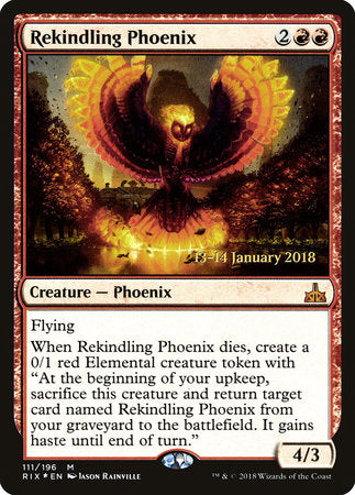 Rekindling Phoenix [Rivals of Ixalan Promos] | Eastridge Sports Cards & Games