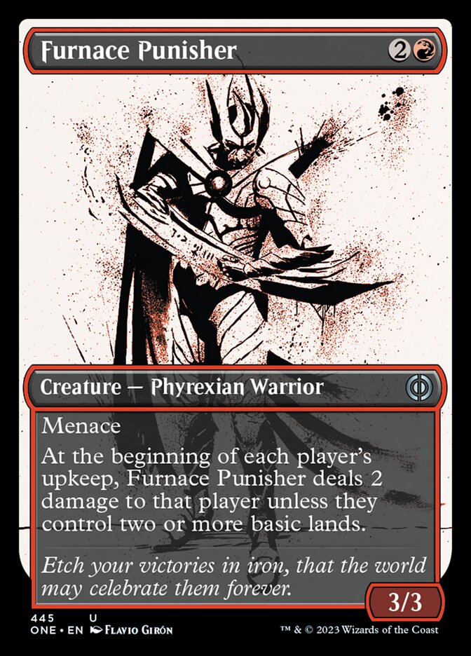 Furnace Punisher (Showcase Ichor Step-and-Compleat Foil) [Phyrexia: All Will Be One] | Eastridge Sports Cards & Games