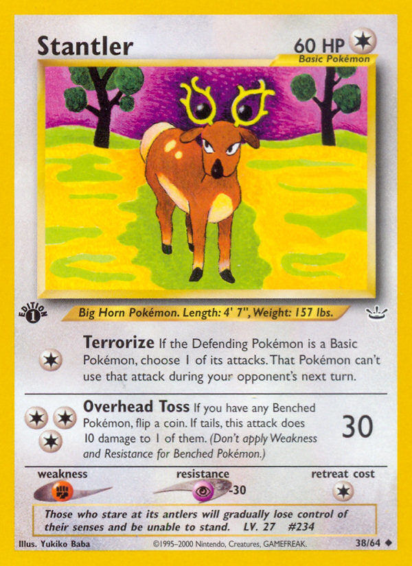 Stantler (38/64) [Neo Revelation 1st Edition] | Eastridge Sports Cards & Games