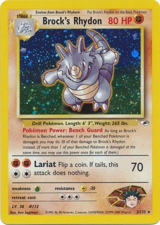 Brock's Rhydon (2/132) [Gym Heroes Unlimited] | Eastridge Sports Cards & Games