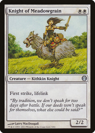 Knight of Meadowgrain [Duel Decks: Knights vs. Dragons] | Eastridge Sports Cards & Games