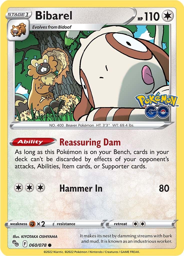 Bibarel (060/078) [Pokémon GO] | Eastridge Sports Cards & Games