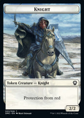 Zombie Knight // Knight Double-sided Token [Dominaria United Commander Tokens] | Eastridge Sports Cards & Games