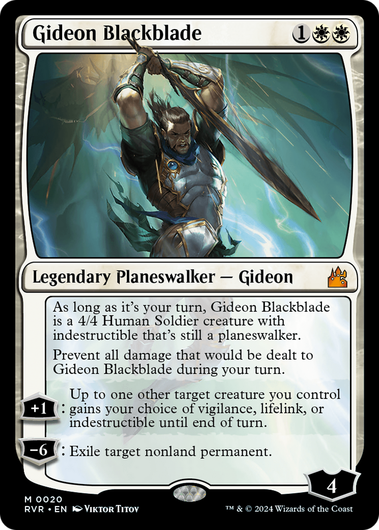 Gideon Blackblade [Ravnica Remastered] | Eastridge Sports Cards & Games