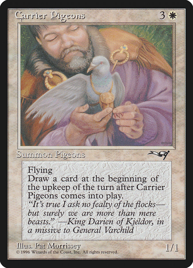 Carrier Pigeons (Holding Pigeon) [Alliances] | Eastridge Sports Cards & Games