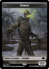Zombie // Elemental Double-Sided Token [Dominaria Remastered Tokens] | Eastridge Sports Cards & Games
