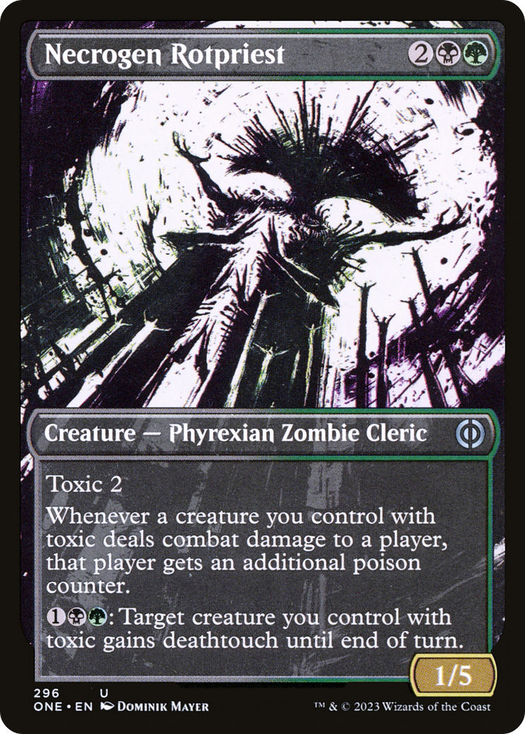 Necrogen Rotpriest (Borderless Ichor) [Phyrexia: All Will Be One] | Eastridge Sports Cards & Games