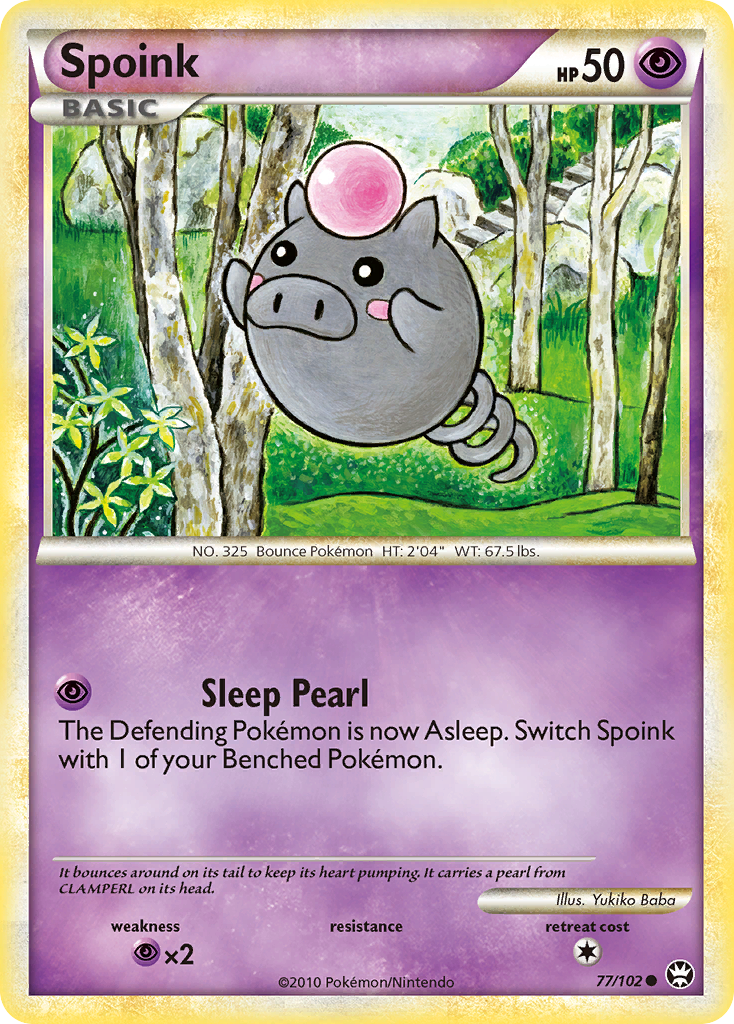 Spoink (77/102) [HeartGold & SoulSilver: Triumphant] | Eastridge Sports Cards & Games