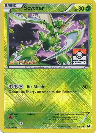 Scyther (4/108) (League Promo 4th Place) [Black & White: Dark Explorers] | Eastridge Sports Cards & Games