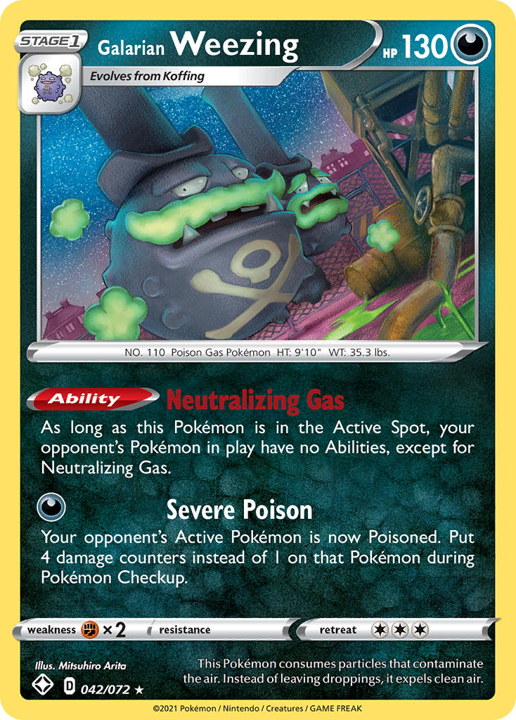 Galarian Weezing (042/072) [Sword & Shield: Shining Fates] | Eastridge Sports Cards & Games