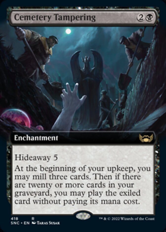 Cemetery Tampering (Extended Art) [Streets of New Capenna] | Eastridge Sports Cards & Games