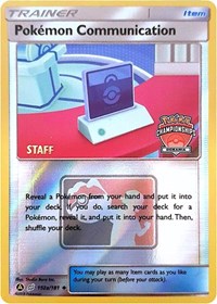 Pokemon Communication (152a/181) (Oceania International Promo) [Sun & Moon: Team Up] | Eastridge Sports Cards & Games