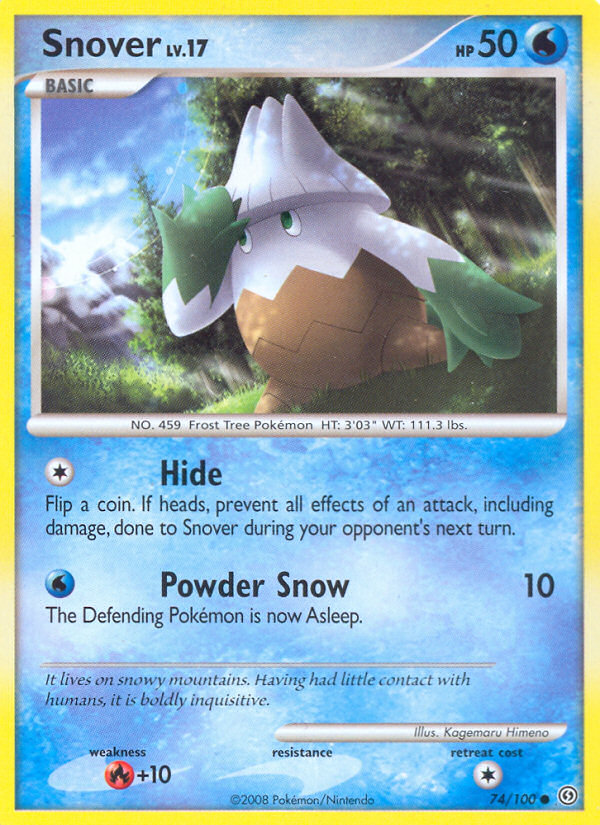 Snover (74/100) [Diamond & Pearl: Stormfront] | Eastridge Sports Cards & Games