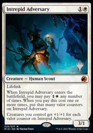 Intrepid Adversary (Promo Pack) [Innistrad: Midnight Hunt Promos] | Eastridge Sports Cards & Games