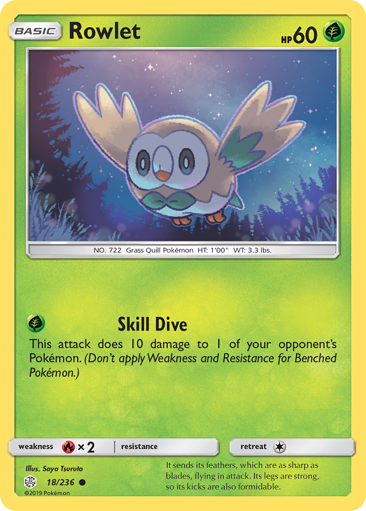 Rowlet (18/236) [Sun & Moon: Cosmic Eclipse] | Eastridge Sports Cards & Games