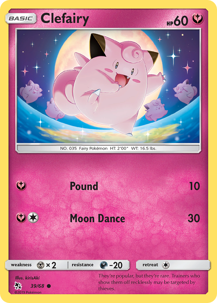 Clefairy (39/68) [Sun & Moon: Hidden Fates] | Eastridge Sports Cards & Games