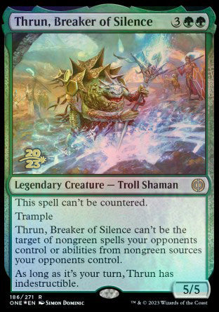 Thrun, Breaker of Silence [Phyrexia: All Will Be One Prerelease Promos] | Eastridge Sports Cards & Games
