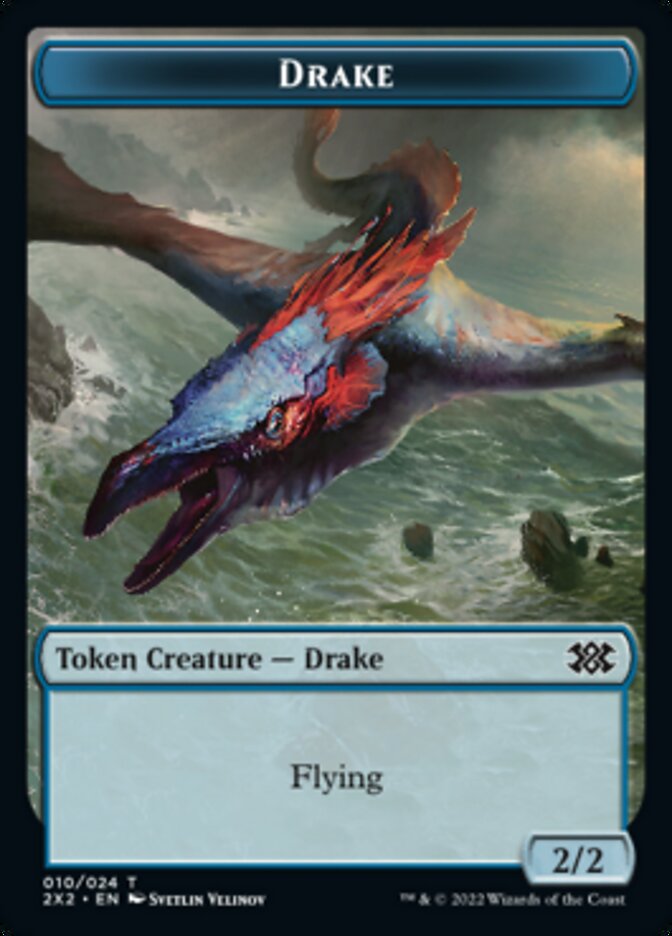 Drake // Angel Double-sided Token [Double Masters 2022 Tokens] | Eastridge Sports Cards & Games