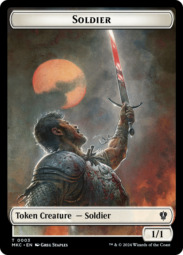 Soldier // Ogre Double-Sided Token [Murders at Karlov Manor Commander Tokens] | Eastridge Sports Cards & Games