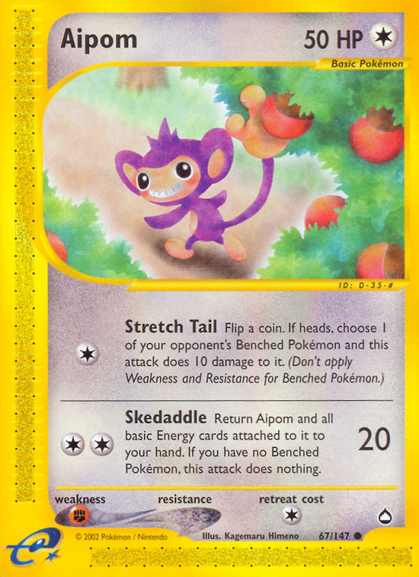 Aipom (67/147) [Aquapolis] | Eastridge Sports Cards & Games