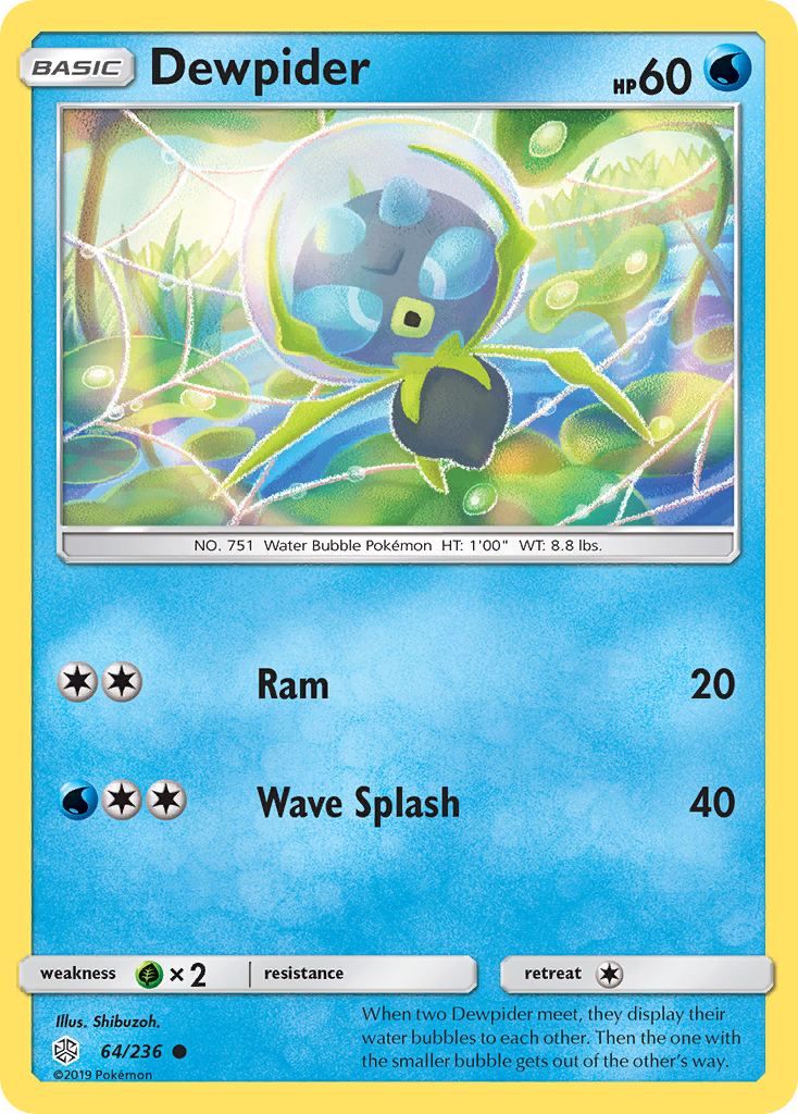 Dewpider (64/236) [Sun & Moon: Cosmic Eclipse] | Eastridge Sports Cards & Games