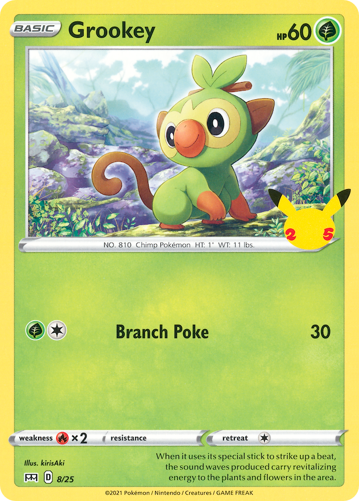 Grookey (8/25) [McDonald's 25th Anniversary] | Eastridge Sports Cards & Games