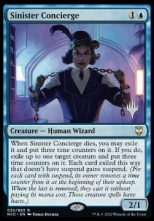 Sinister Concierge (Promo Pack) [Streets of New Capenna Commander Promos] | Eastridge Sports Cards & Games