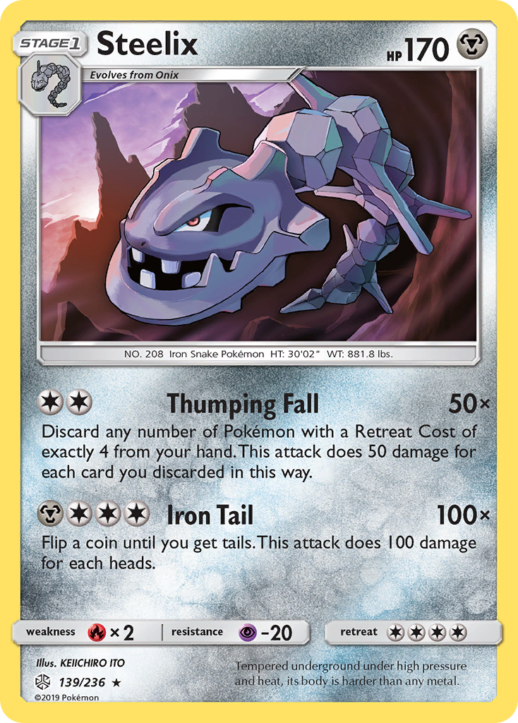 Steelix (139/236) [Sun & Moon: Cosmic Eclipse] | Eastridge Sports Cards & Games