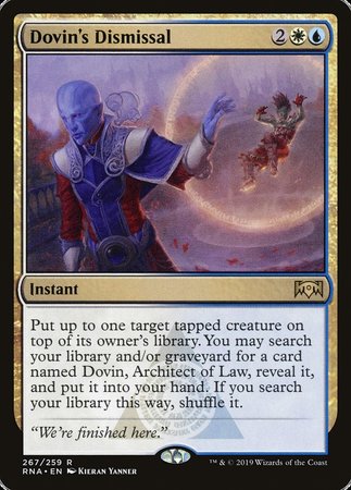 Dovin's Dismissal [Ravnica Allegiance] | Eastridge Sports Cards & Games