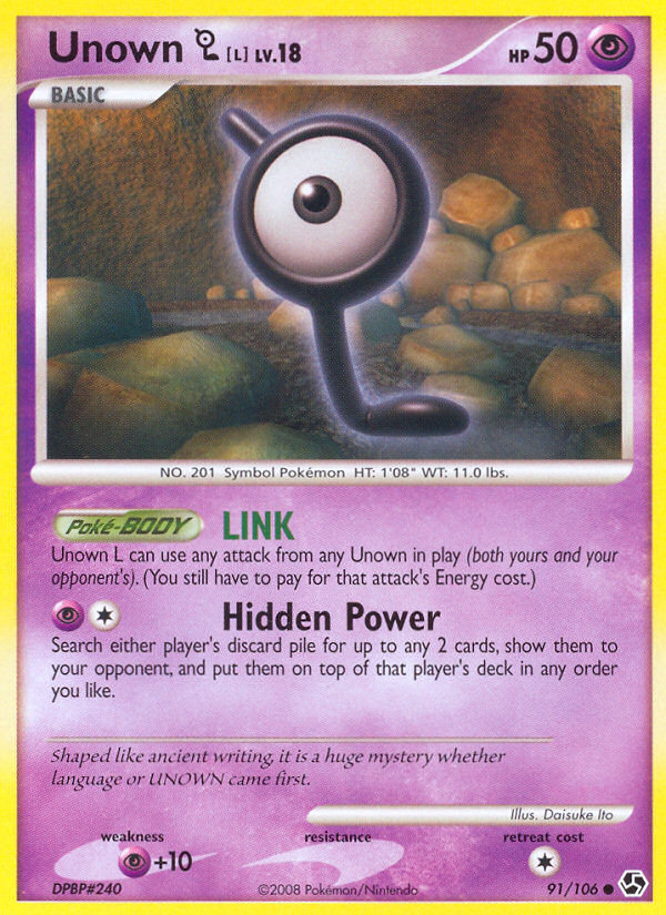 Unown L (91/106) [Diamond & Pearl: Great Encounters] | Eastridge Sports Cards & Games