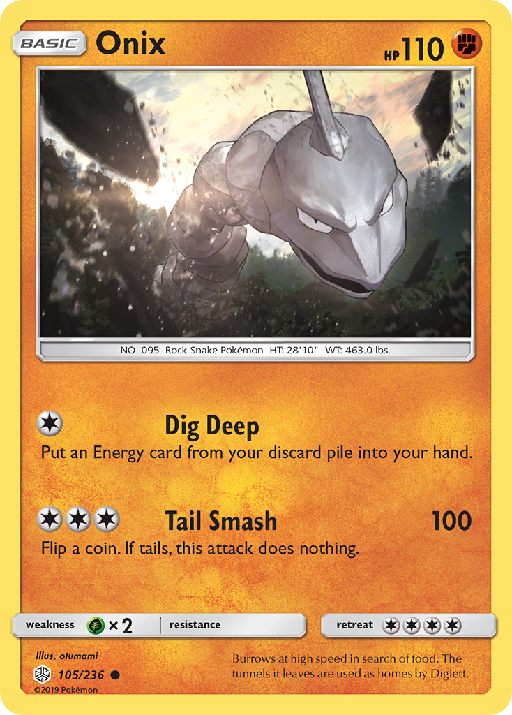 Onix (105/236) [Sun & Moon: Cosmic Eclipse] | Eastridge Sports Cards & Games