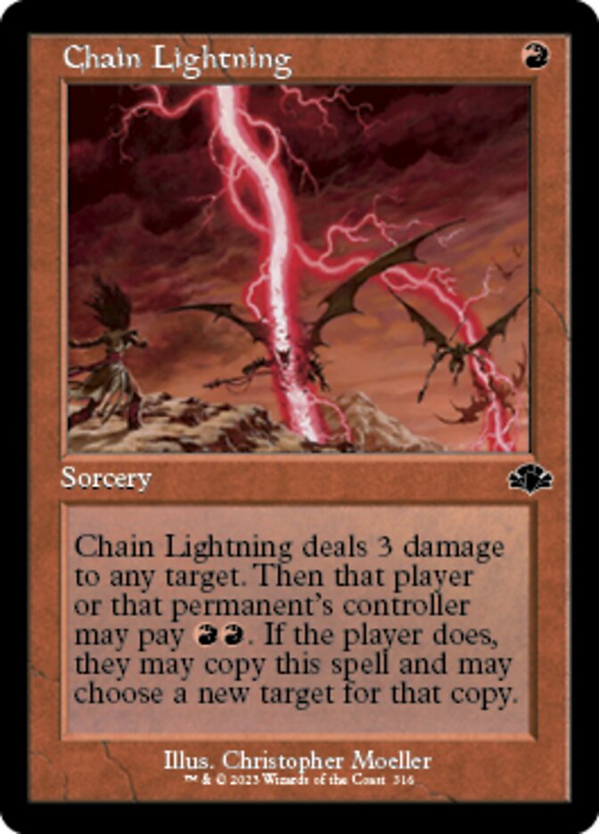 Chain Lightning (Retro) [Dominaria Remastered] | Eastridge Sports Cards & Games