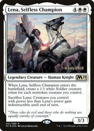 Lena, Selfless Champion [Core Set 2019 Promos] | Eastridge Sports Cards & Games