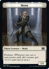 Boar // Monk Double-sided Token [Double Masters 2022 Tokens] | Eastridge Sports Cards & Games