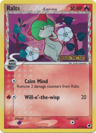 Ralts (61/101) (Delta Species) (Stamped) [EX: Dragon Frontiers] | Eastridge Sports Cards & Games